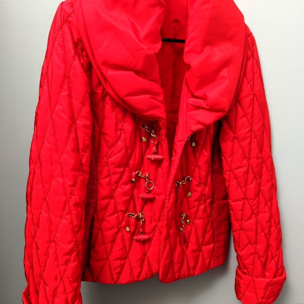 Stunning Giorgio Grati Winter Coat With Leather.  Excellent Condition. Size S.